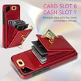 thumbnail image 3 of Phone Case for Samsung Galaxy S20 FE 5G 6.5 inch Wallet Cover with Card Holder Zipper Slot Crossbody Strap Lanyard Leather Stand Cell S 20 EF UW S20FE5G S20FE 20S S2O Fan Edition 4G G5 Women Girls Red, 3 of 13