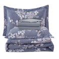 thumbnail image 2 of Marina Decoration Ultra Soft Luxury Fluffy Goose Down Alternative Bed in a Bag Rich Printed Comforter Set Includes Sheet Set, Romantic Inkwash Flowers Pattern, 2 of 3
