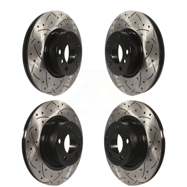 DS-One Front Rear Coated Drilled Slotted Disc Brake Rotors Kit for Car BMW X3 X4 KD-100331