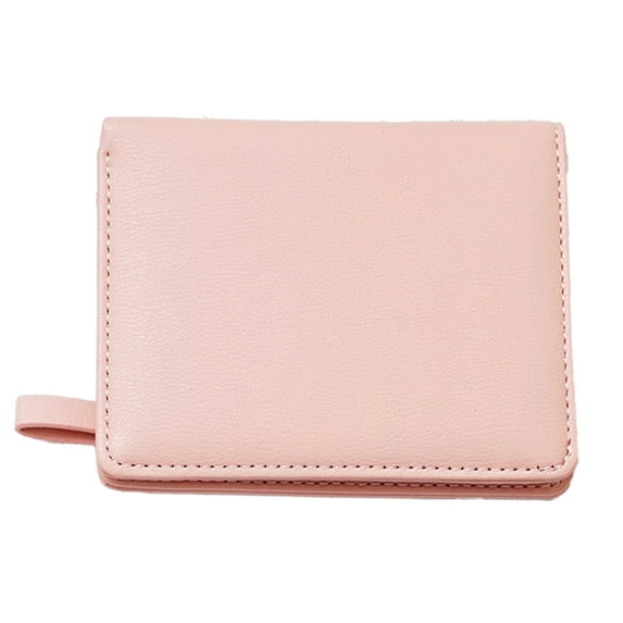 Ladies purse small double fold leather pocket purse Ladies mini short purse