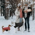 thumbnail image 7 of Kuoser Reversible Dog Coat Adjustable British Style Plaid Pet Jacket, Waterproof and Windproof, Bright Red, S, 7 of 7