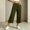 Army Green, variant on Endives Capri Pants for Women High Waist Stretchy Pull On Loose Walking Pants With Side Pockets Lightweight Straight Leg Crop Pants
