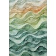 thumbnail image 2 of Addison Rugs Mayfield Premium Machine Washable Transitional Swirls Teal Rectangle Rug, 10' x 14', 2 of 6