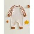 thumbnail image 5 of Baby Boy Thanksgiving Clothes Long Sleeve Turkey Letter Print Romper One Piece Sweatshirt Jumpsuit 0-18 Months Fall Clothes, 5 of 9