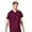 Wine, variant on Bio Mens Stretch V-Neck Scrub Top, Style 19044