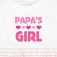 thumbnail image 4 of Inktastic Papas Girl Granddaughter Girls Baby Dress, 4 of 5