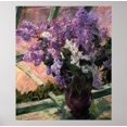 thumbnail image 2 of Tranquilidad lila: lilas en una ventana Póster, 2 of 8