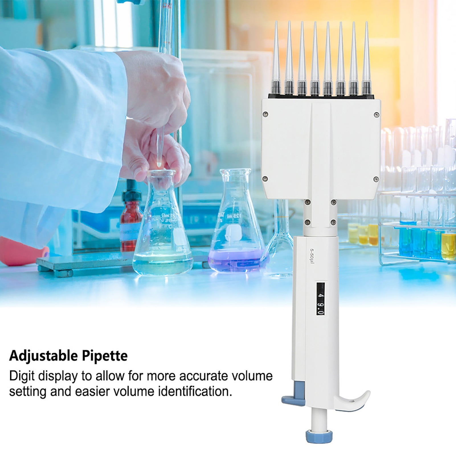 550l Vraiable Volume Manual Adjustable Mechanical Pipette Pipettor Pipet Laboratory Tool Pipettor Pipette Pipet , High-Accurate