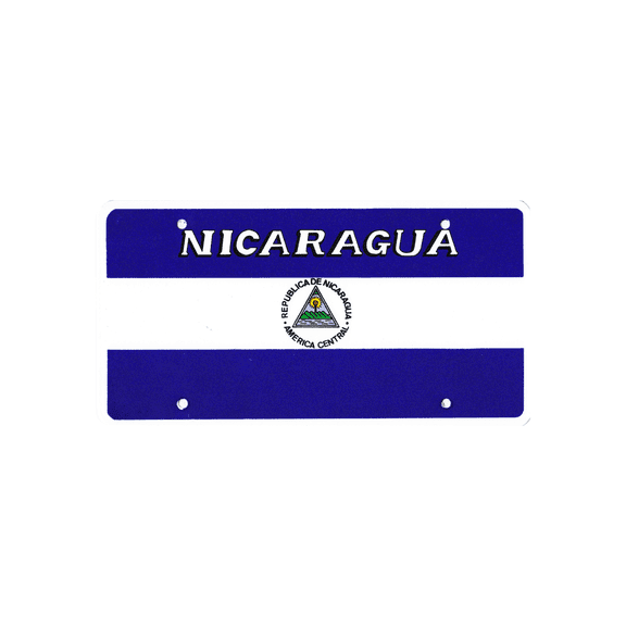 National Plastic License Plate Cover Holder, Nicaragua