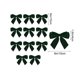 thumbnail image 3 of Adornos navideños con lazo de terciopelo, 12 unidades, para San Valentín, Navidad, ventanas, árboles de Navidad, Halloween, otoño, hogar, adornos navideños., 3 of 6