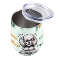 thumbnail image 3 of Poodle Mother Book Lover Living That Dog Mom Life Happy Mother's Day 12oz Stainless Steel Wine Tumbler Insulated Cup with Lid Poodles Dog Lover Gifts Idea - 03004, 3 of 5