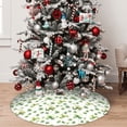 thumbnail image 5 of Sikiie St Patrick's Day3 30-48 inches {designName} Print Christmas Tree Skirt Snowman Xmas Tree Skirt with Edge Christmas Decorations for Holiday Party48", 5 of 7