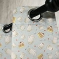 thumbnail image 3 of Ambesonne Tea Party Grommet Curtain, Coffee Cakes Cherries, 50" x 84", Bluegrey Red Green, 3 of 6