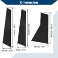 thumbnail image 3 of Moldura de ventana de pilar de puerta Unique Bargains para Acura MDX 2007-2013, pegatina anti-rayones para pilar, cubiertas exteriores de puerta, 6 piezas, negro, 3 of 7