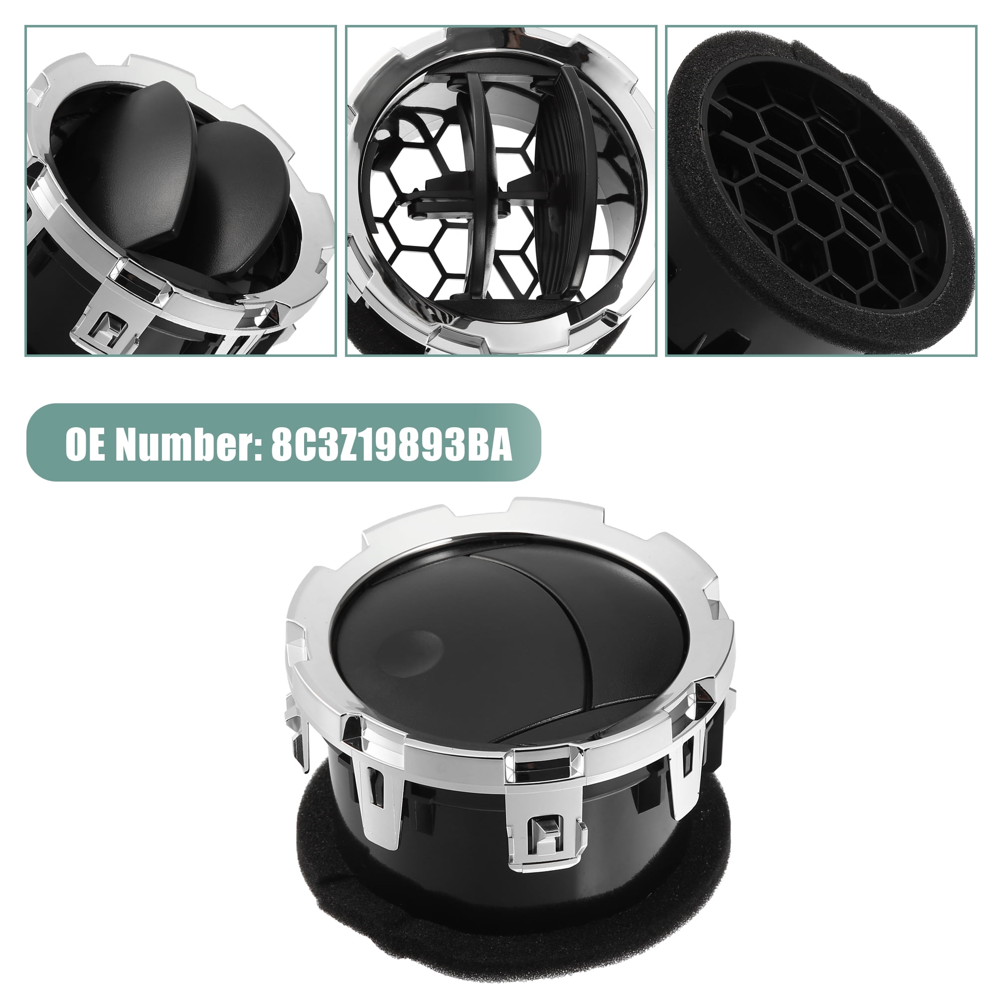 Unique Bargains AC Air Vent 8C3Z19893BA for Ford F-250 Super Duty 08-10 4 Pcs