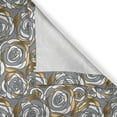 thumbnail image 4 of Ambesonne Floral Valance Pack of 2, Flowers with Swirly Petals, 54"X12", Pale Coffee Grey and White, 4 of 5