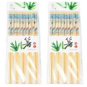 10 Pairs (2 packs) of Wooden Chopsticks Beautiful Geisha Print