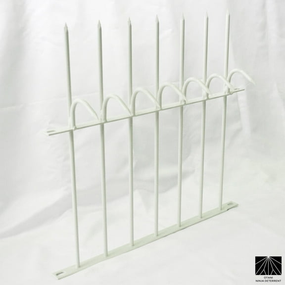 Ninja Deterrent™ | Fence Spikes Wall Spikes Anti Climb Security Guard| Classic Shinobi Gaeshi H490 Single Bladed 0.5m White | Bird Spikes