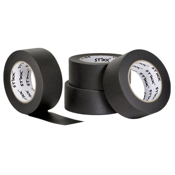 4 Pack 2" inch x 60yd STIKK Black Painters Tape 14 Day Easy Removal Trim