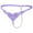Purple, variant on Women Thongs Purple Thong Pearl Thong Funny Thongs for Women One Size