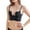 Black, variant on Women's Low Back Bra Wire U Shaped Backless Convertible Spaghetti Strap Seamless Sleeping Bralette Beige E