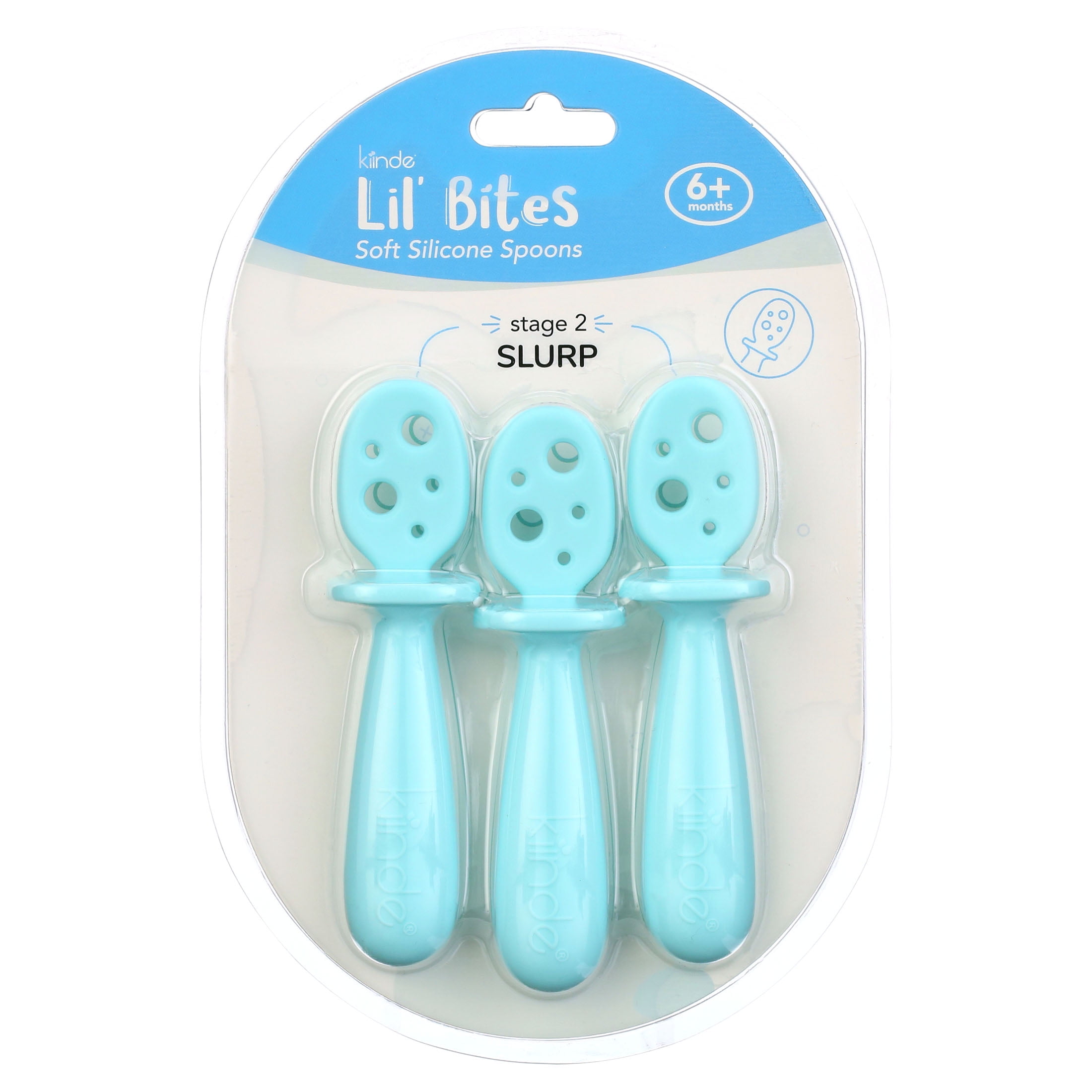 Kiinde Lil’ Bites Soft Silicone Spoon Set Stage 2: Slurp