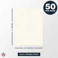 thumbnail image 6 of New White Parchment Cardstock – Great for Certificates, Menus and Wedding Invitations | 65Lb Cover (176gsm) | 8.5 x 11” | 50 Sheets per Pack, 6 of 6