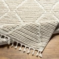thumbnail image 2 of Hauteloom Mengen Living Room, Bedroom Area Rug - Bohemian, Transitional - High Pile - Ivory - 6'7" x 9', 2 of 7