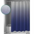 thumbnail image 4 of Blue Gray Shower Curtain, 48" x 72", Gradient Waterproof Bathroom Curtain Washable Shower Curtain Set with 12 Hooks, 4 of 6
