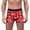yu1124#- Red, variant on EliteGoogv Men Boxers Graphic Funny Underwear Fun print Christmas Men Shorts Red XXXL