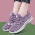 thumbnail image 5 of AUDeals Womens Wide Toe Box Mesh Tennis Shoes Extra Wide Lightweight Non Slip Walking Trainer Shoes (Purple, 7.5), 5 of 8