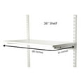 thumbnail image 4 of Kids Reach-In Closet System Organizer, 54"W x 78"H x 14"D, Hanging Rod, Wood shelves and Drawers, White RS1048, 4 of 7