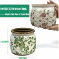 thumbnail image 2 of Vintage Ceramic Ice Crack Flower Pot with Drainage Holes, Country Rustic Planters for Indoor and Outdoor,Tuscan Decor,Home,Living Room, Garden Decor, Gardening Gift (Country), 2 of 4