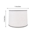 thumbnail image 2 of LITINKIMI 1Set Table Lamp Shade White Linen Round Shape for Bedroom Decorative Use by Homeowners, 2 of 5