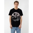 thumbnail image 1 of Men's 100% Cotton Casual T-Shirt with Moth & Alien Print - Comfy, Loose Fit Crew Neck for All Seasons Tee For Adult, Men, Women, Teen, Teenager, Adolescent, Youth, 1 of 7