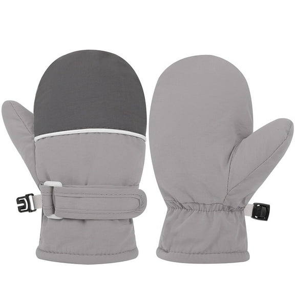 Kids Snow Gloves Thermal Warm Lined Kids Gloves Waterproof Outdoor Ski Gloves for Ages 2-4 Years Girls