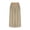 #298-Khaki, variant on Women Casual Cotton Linen Solid Color Skirt Elastic Waist A-Line With Belt Lightweight Machine Washable No Fading Versatile Daily Outdoor Wear Maxi Skirt Gift