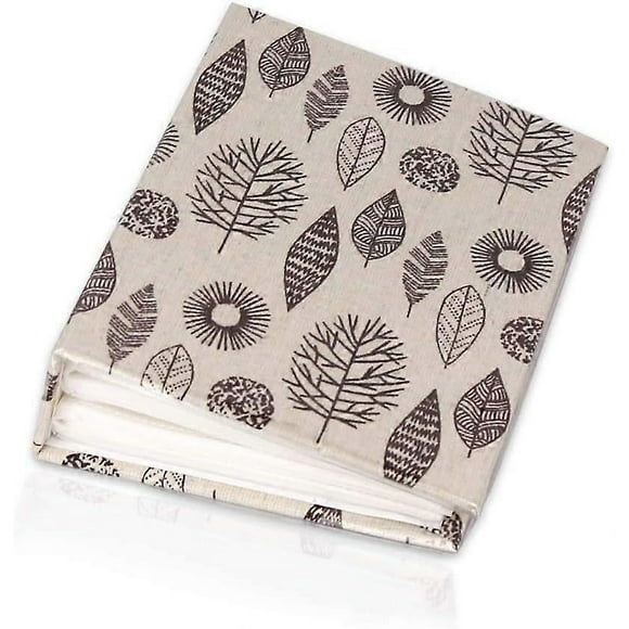 Fabric 100 Pockets Photo Album Photo Storage Case 4x6 Photos with Clear Plastic Protector