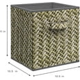 thumbnail image 3 of Sorbus Collapsible Fabric Storage Bin - 4 Piece Set with Handles – Foldable Organizer Cubes for Closet - Cubby Basket with Woven Design - Bedroom, Living Room, and Dorm Organization, 3 of 5