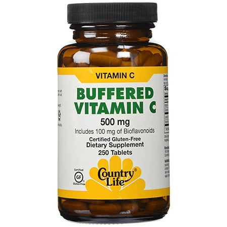 Country Life Buffered Vitamin - Buffered Superior Vitamin C 500 mg By Country Life - 250 Tablets