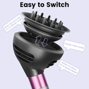AFDD Wave Curl Diffuser Attachment compatible with Dyson Airwrap HS01 HS05 HS08 Upgraded Hair Diffuser Nozzle Dome and Diffuse Modes to Dryer Faster and Define Curls Hair