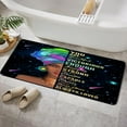 thumbnail image 3 of Black Girl Bathroom Rugs, African American Non-Slip Bath Rugs African Women Positive Bathroom Rugs Set for Girl, Motivational Afro Girls African Bathroom Rug Mat 17X48inch, Absorbent Bath Rugs, 3 of 3