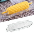 thumbnail image 4 of Travelwant Corn Trays Transparent Corn Dishes, Corn Trays with 2 Pcs Corn Holders on the Cob Skewers Transparent Corn Dishes Corn Holders Cob Dinnerware, 4 of 7