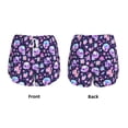 thumbnail image 3 of Salouo crystal Skull flower cool Print Women's 2 in 1 Running Shorts Double-Layer Shorts Athletic Workout Gym Yoga Shorts Running Shorts for Women-XX-Large, 3 of 7
