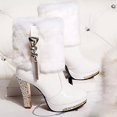 thumbnail image 6 of NOKIO Women'S Retro Block Heel Booties Women's Ankle Boots High Heels Women's Boots Comfortable Boots Women'S Short Booties Women'S Stylish Block Heel Ankle Boots Women'S Winter Ankle Boots, 6 of 6