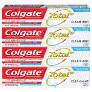 Colgate Total Toothpaste, Clean Mint, 4.8 Ounce (4 Pack)