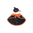 thumbnail image 2 of Aoznliie Dog Clothes, Halloween Pet Cloak with Hat for Party Apparel, M 11.8-14.2 inch Neck Adjustable Costume for Cats Dogs, Black, 2 of 7