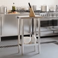 thumbnail image 3 of vidaXL Kitchen Work Table 21.7"x21.7"x33.5" Stainless Steel, 3 of 9
