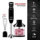 thumbnail image 2 of Chefman RJ19-RBR-S-Marsala - Batidora de hielo (goma, 300 W, tacto suave), negro (Black Bonus Pack), 2-Speed Control, 1, 2 of 5