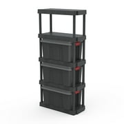 Hyper Tough Black 5-Tier Plastic 68